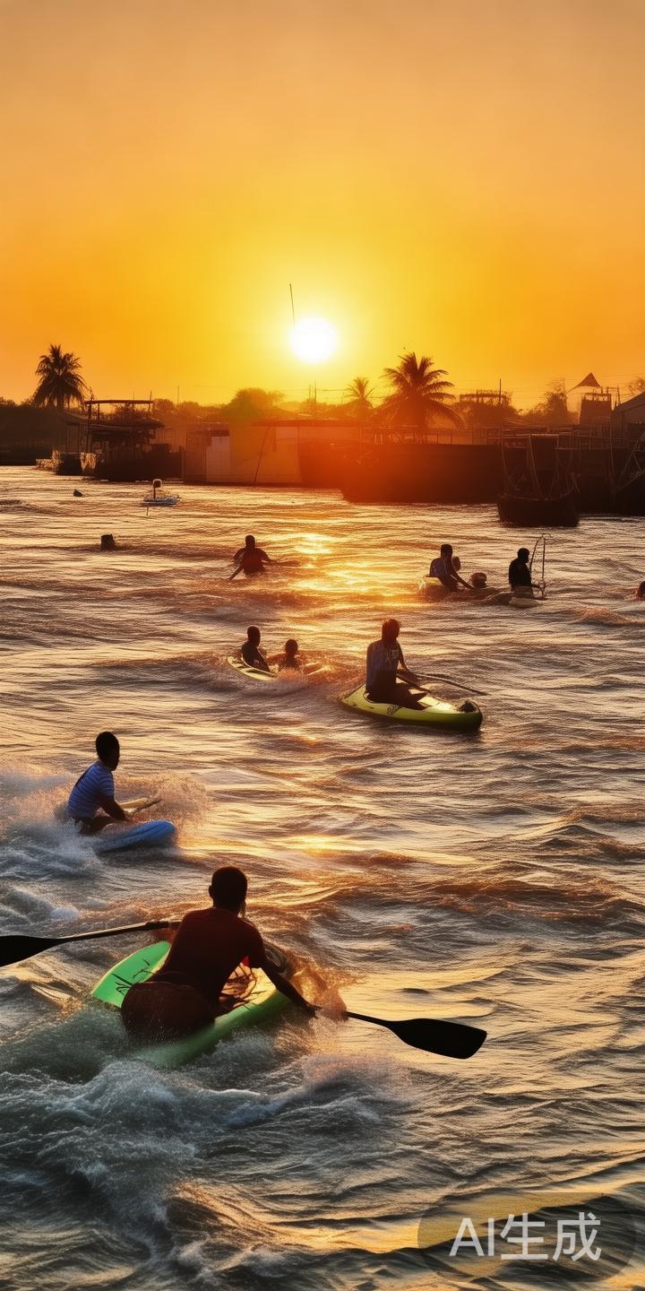 水上运动：体验湄公河的激情澎湃
湄公河作为柬埔寨